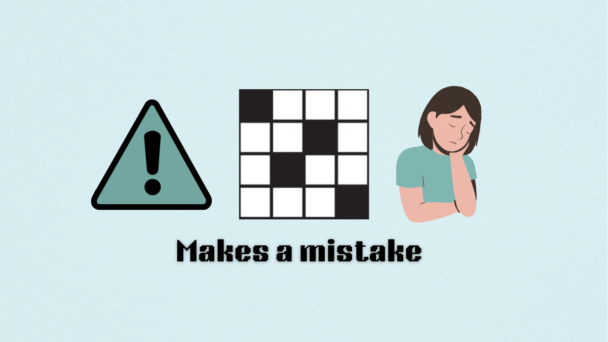 ‘Makes a mistake’ NYT Mini clue hints and answer (Sept. 12)