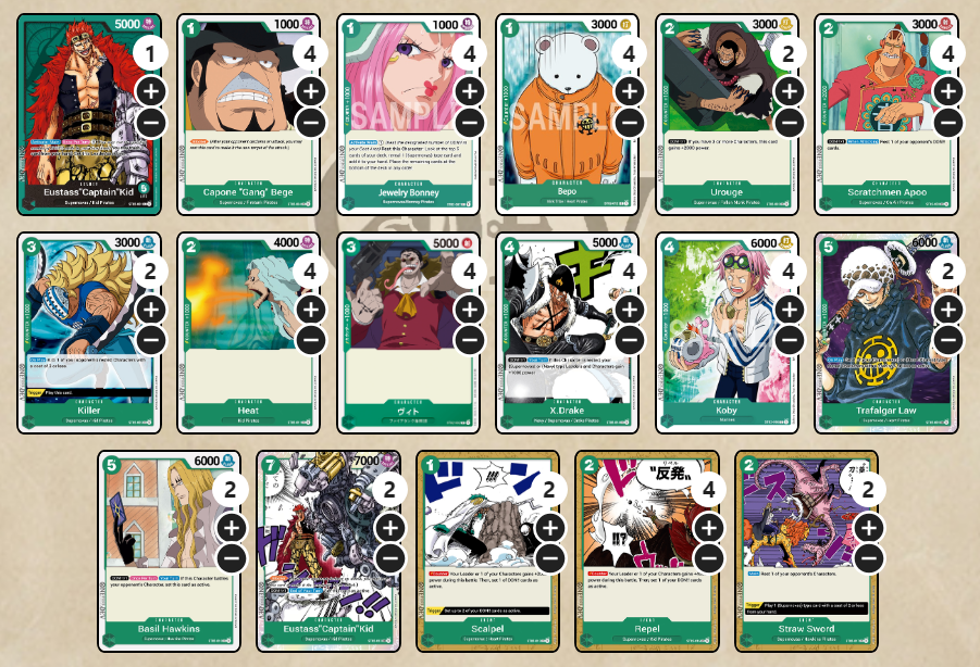 Lista de niveles del mazo inicial de One Piece Card Game: todas las listas, lo mejor para comprar