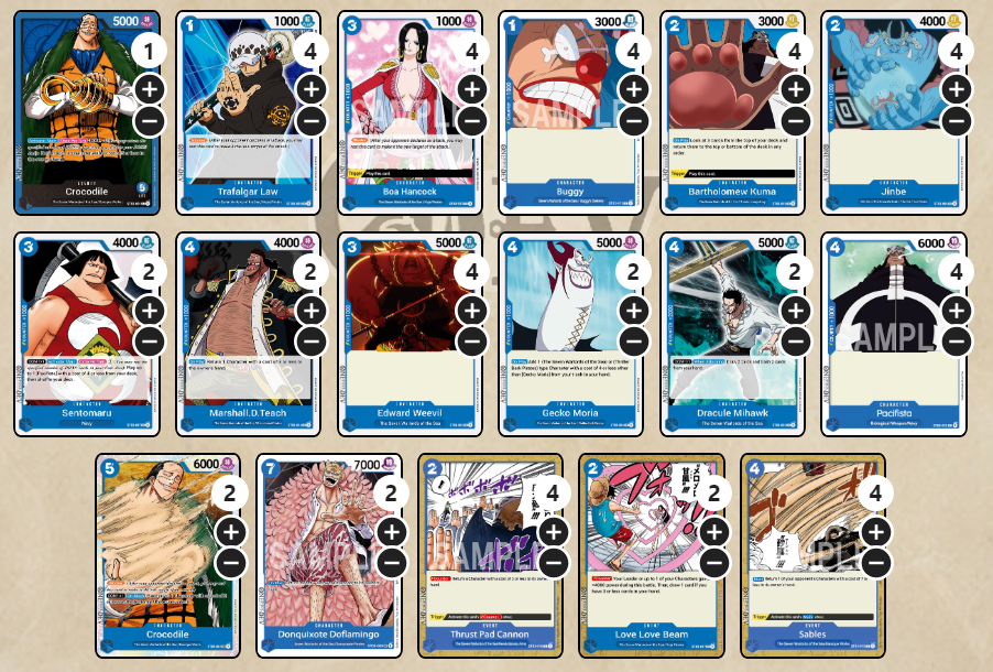 Lista de niveles del mazo inicial de One Piece Card Game: todas las listas, lo mejor para comprar