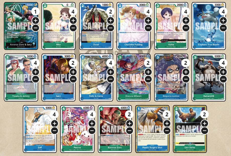 Lista de niveles del mazo inicial de One Piece Card Game: todas las listas, lo mejor para comprar