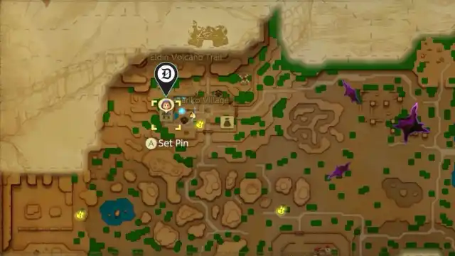 The location of the Slumber Dojo in Zelda: Echoes of Wisdom.