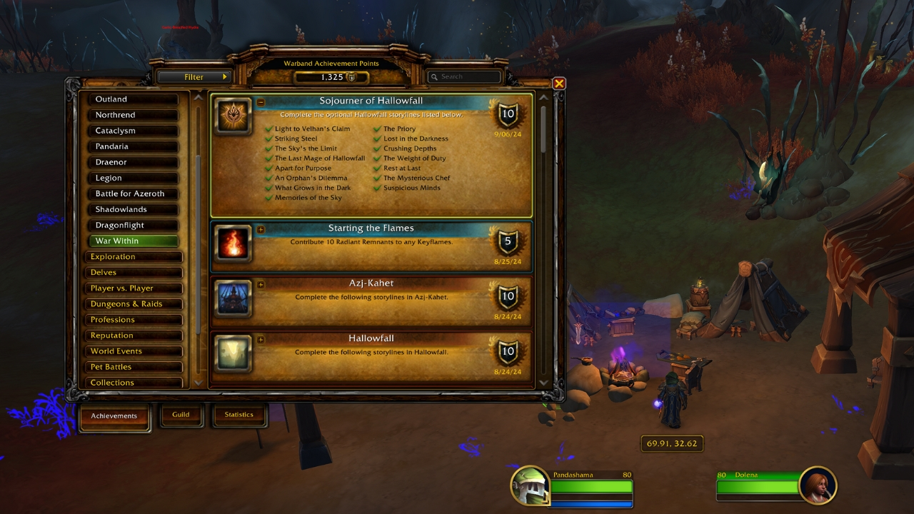 Cómo conseguir el logro Sojourner of Hallowfall en WoW The War Within