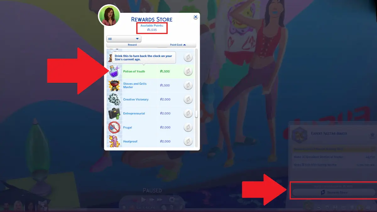 Cómo hacer Ambrosía en Los Sims 4