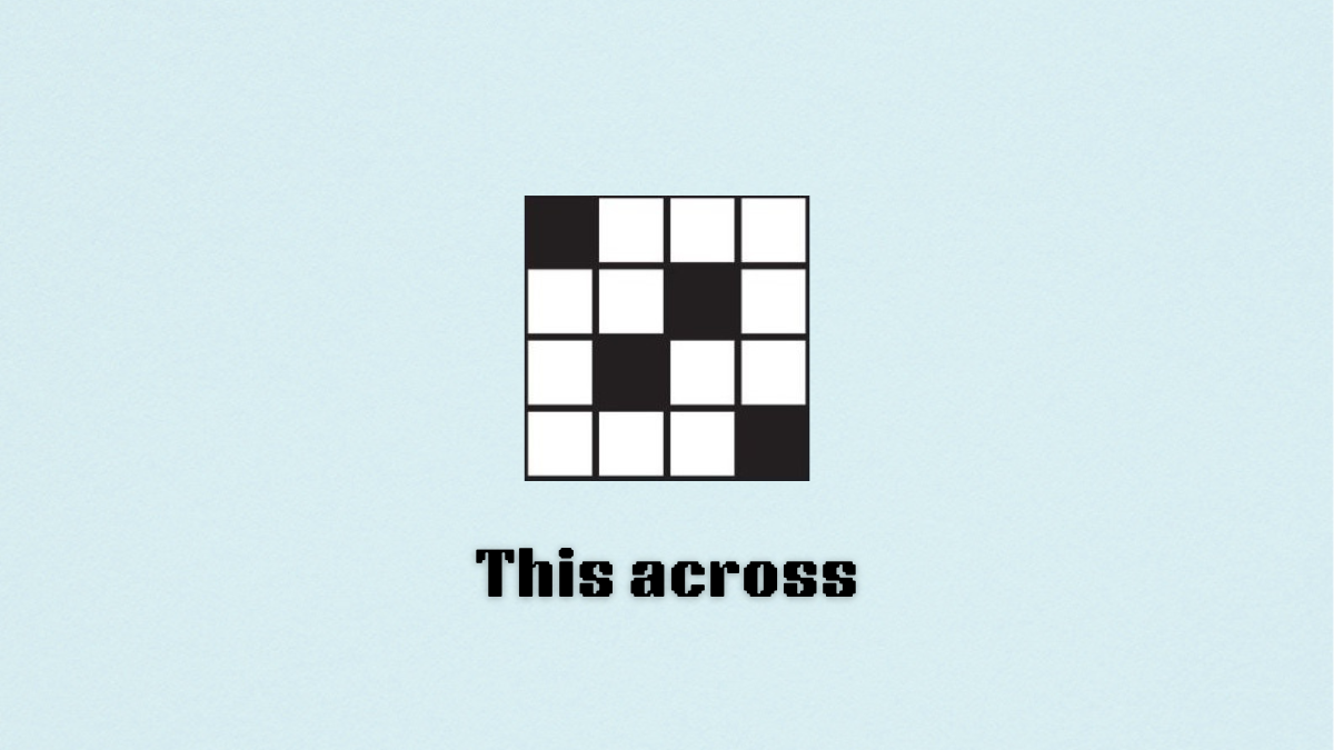 ‘This across’ NYT Mini Crossword clue answer and hints