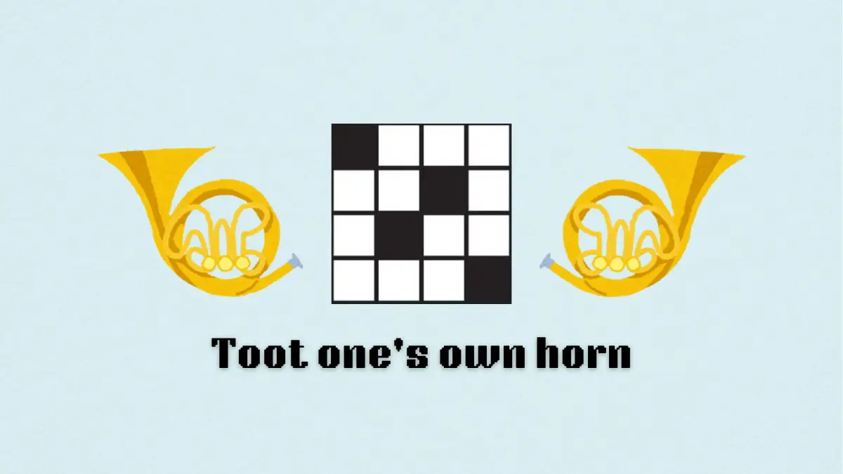 ‘Toot one’s own horn’ NYT Mini Crossword clue answer and hints