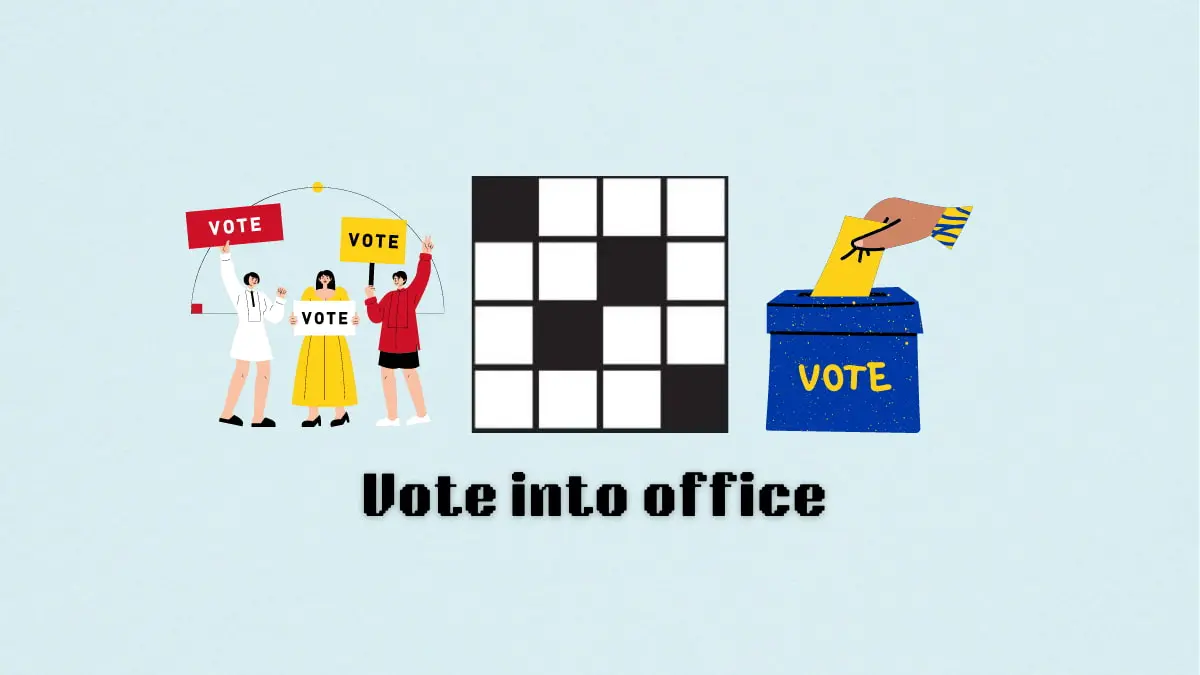 ‘Vote into office’ NYT Mini Crossword clue answer and hints