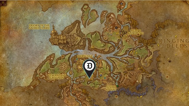 WoW The War Within - All 8 Herbalism Knowledge Point Treasure locations