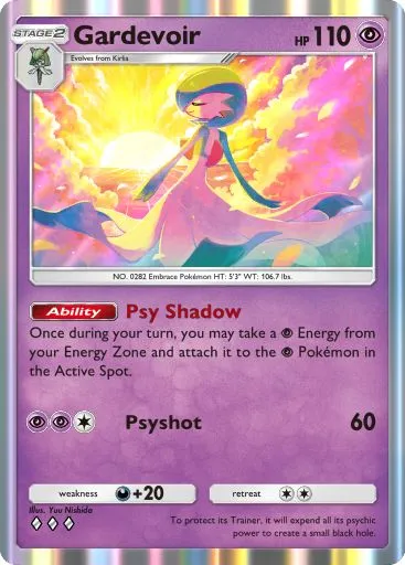 Pokémon TCG Pocket Gardevoir card.