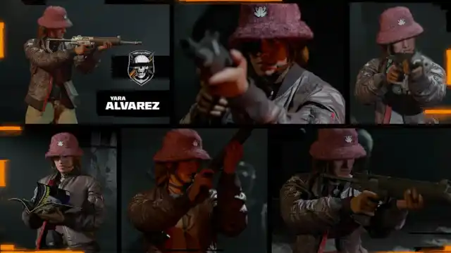 Alvarez presentation with her guns in Black Ops 6.