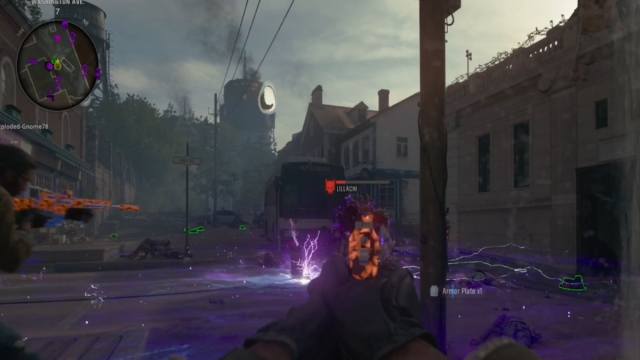 A player in Black Ops 6 Zombies luring an Abomination into an Aether Trap.