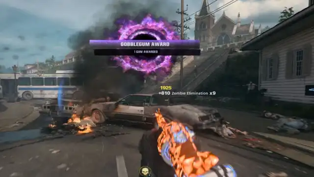 An in-game pop-up during Black Ops 6 Zombies informing a player that a Gobblegum has been awarded.