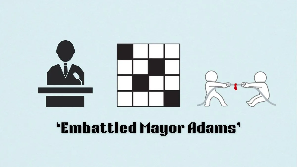 ‘Embattled mayor Adams’ NYT Mini Crossword puzzle clues, answer, and hints