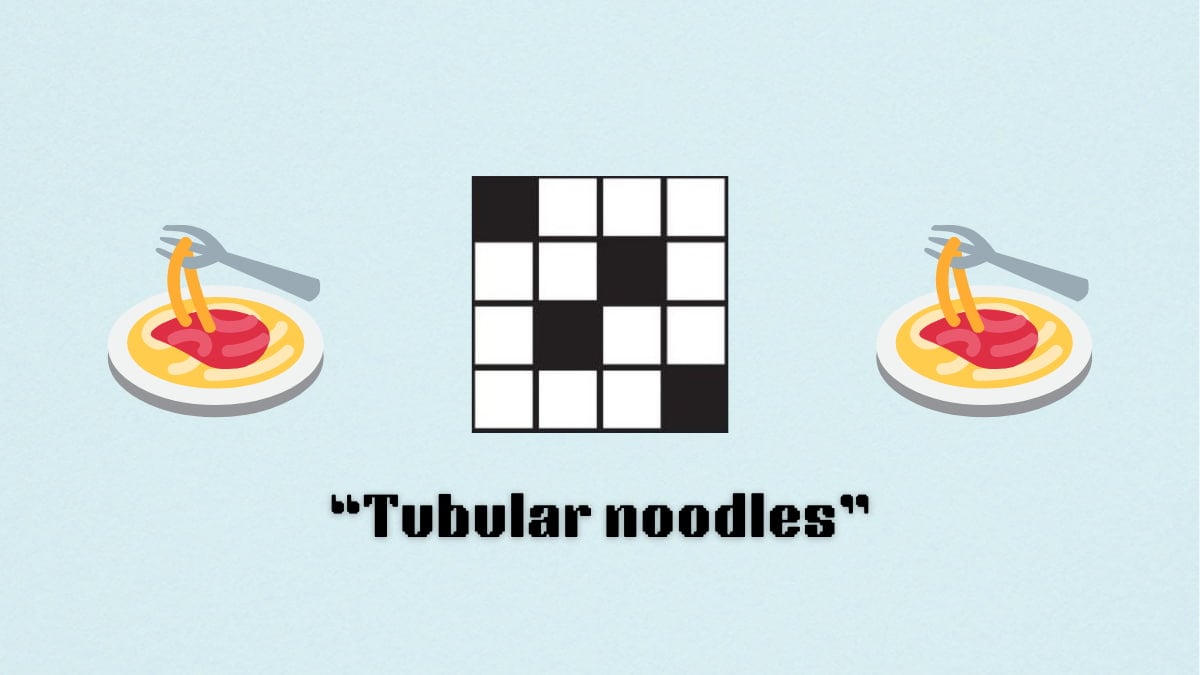 ‘Tubular noodles’ NYT Mini Crossword puzzle clue answer and hints