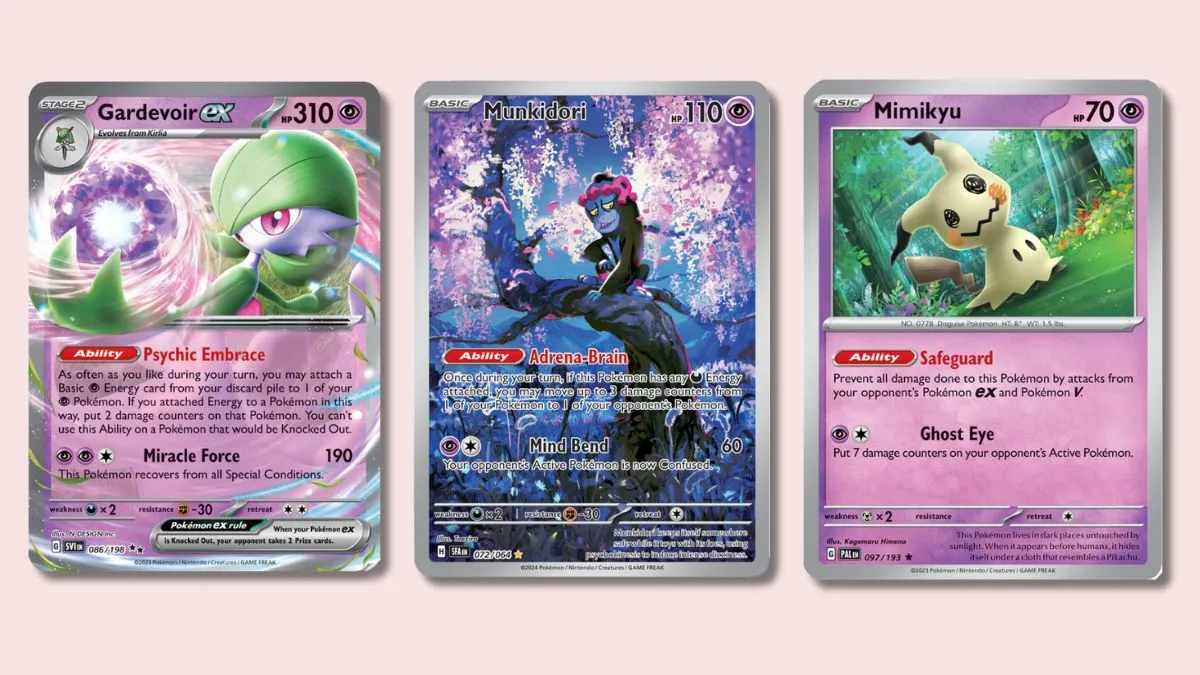 Las mejores construcciones de mazos del juego de cartas coleccionables Pokémon de Gardevoir ex