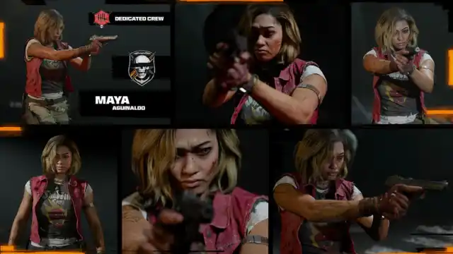 Maya presentation with her guns in Black Ops 6.