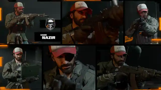 Nazir presentation with his guns in Black Ops 6.