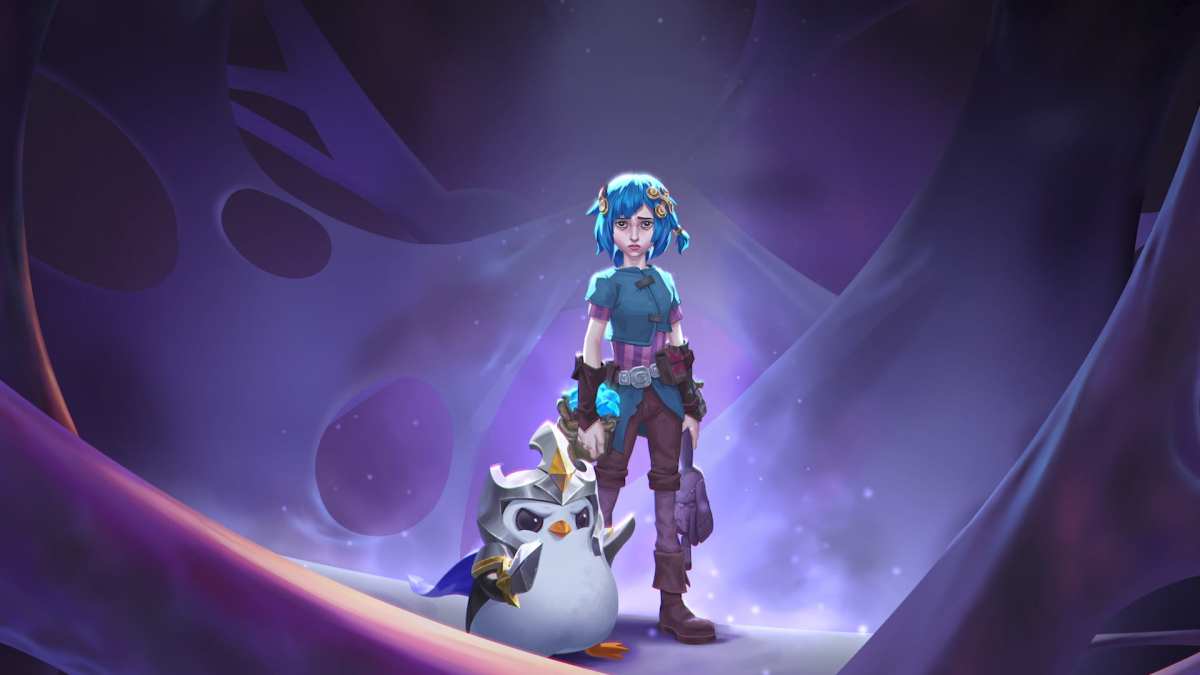 Powder from Arcane stands behind a Pengu.