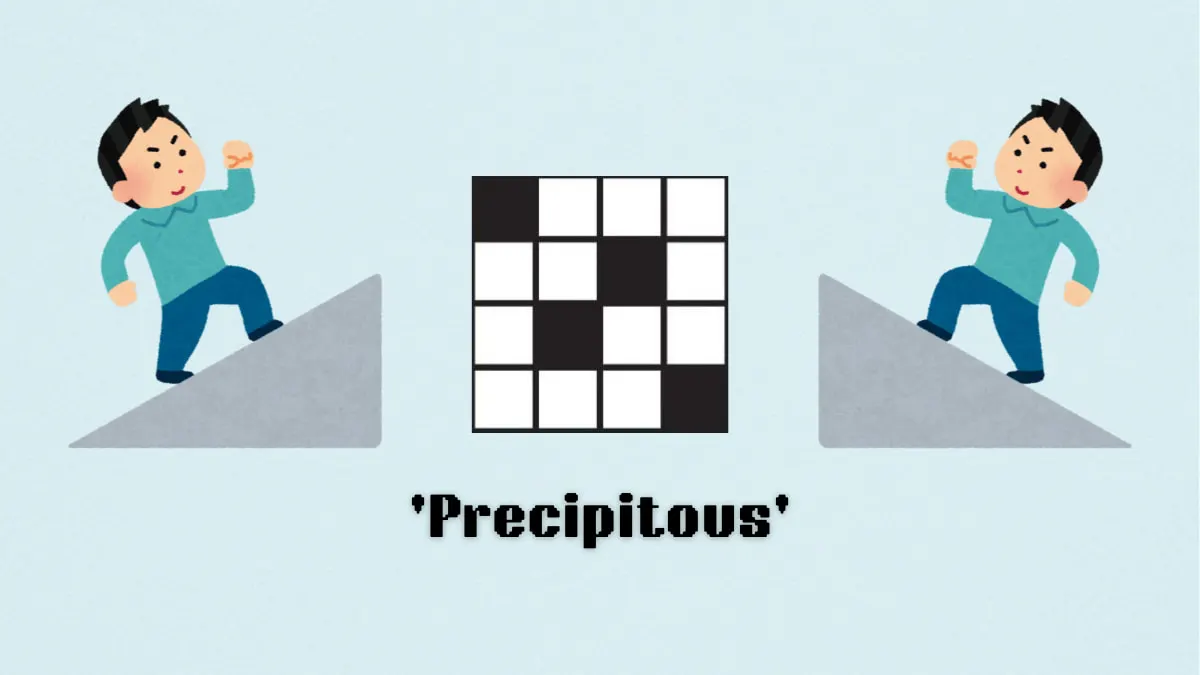 ‘Precipitous’ NYT Mini Crossword clue answer and hints