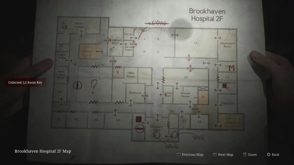 Прохождение ремейка Silent Hill 2 Brookhaven Hospital: все локации браслета пациента