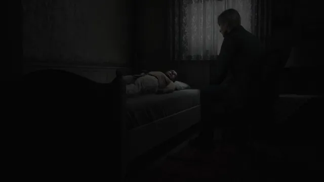 James sitting next to Mary's deathbed