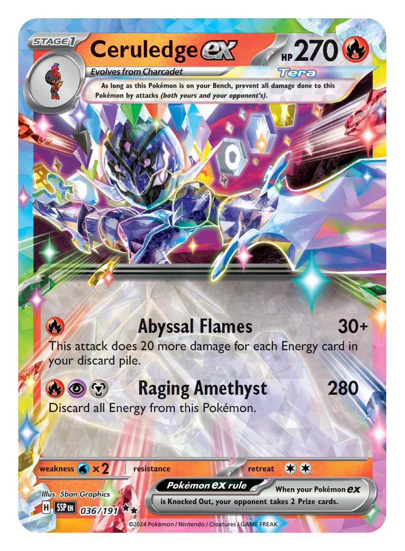 Surging Sparks card reveal: Ceruledge ex and ACE SPEC Brilliant Blender