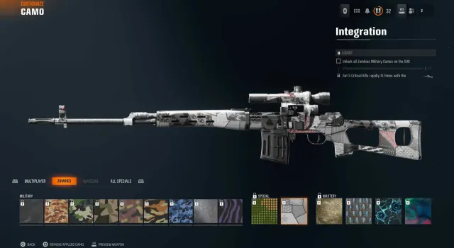 SVD Special camo in Black Ops 6.