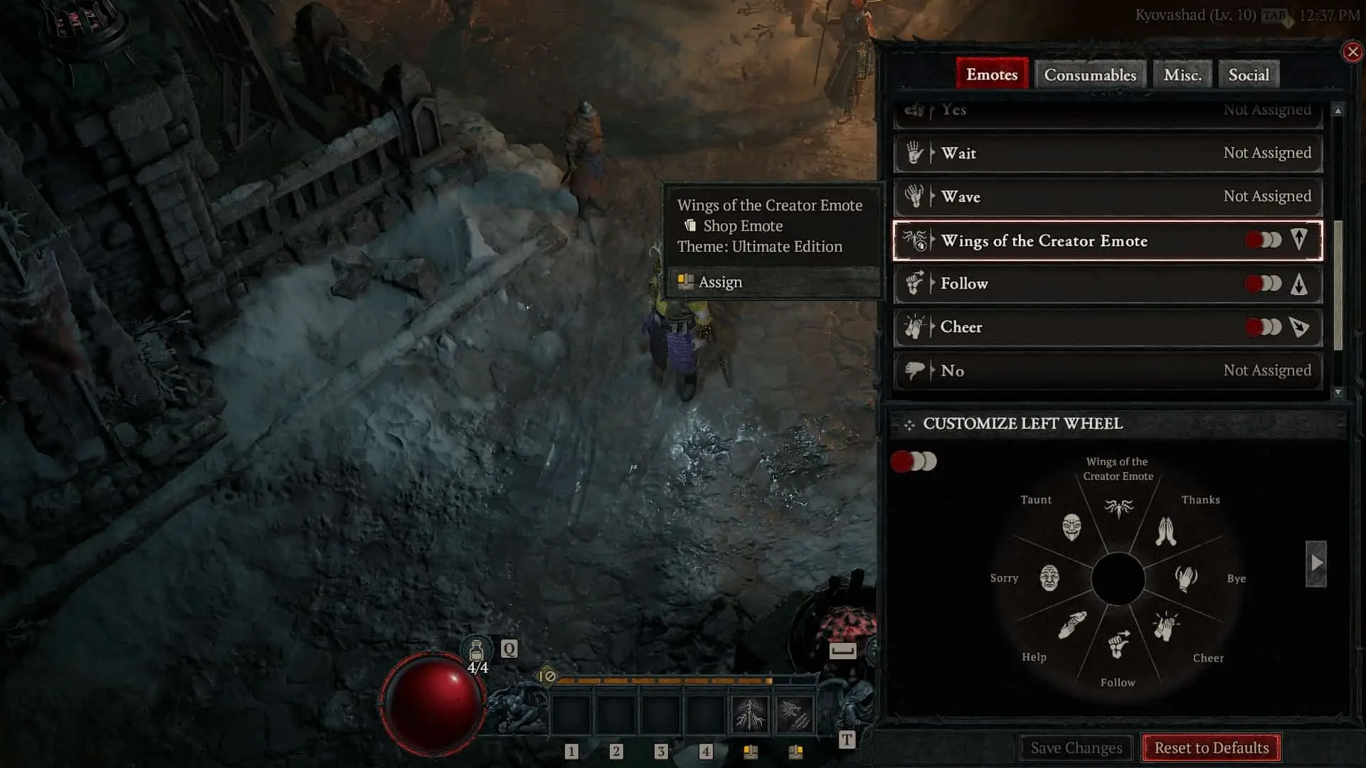 How to emote in Diablo 4