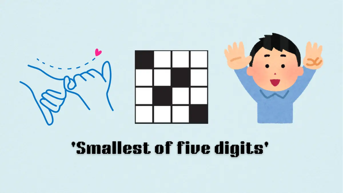 ‘Smallest of five digits’ NYT Mini Crossword puzzle clue answer and hints