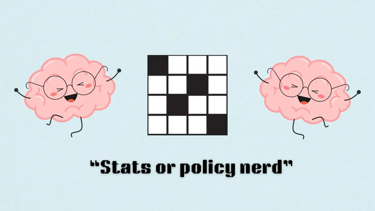 ‘Stats or policy nerd’ NYT Mini Crossword clue answer and hints