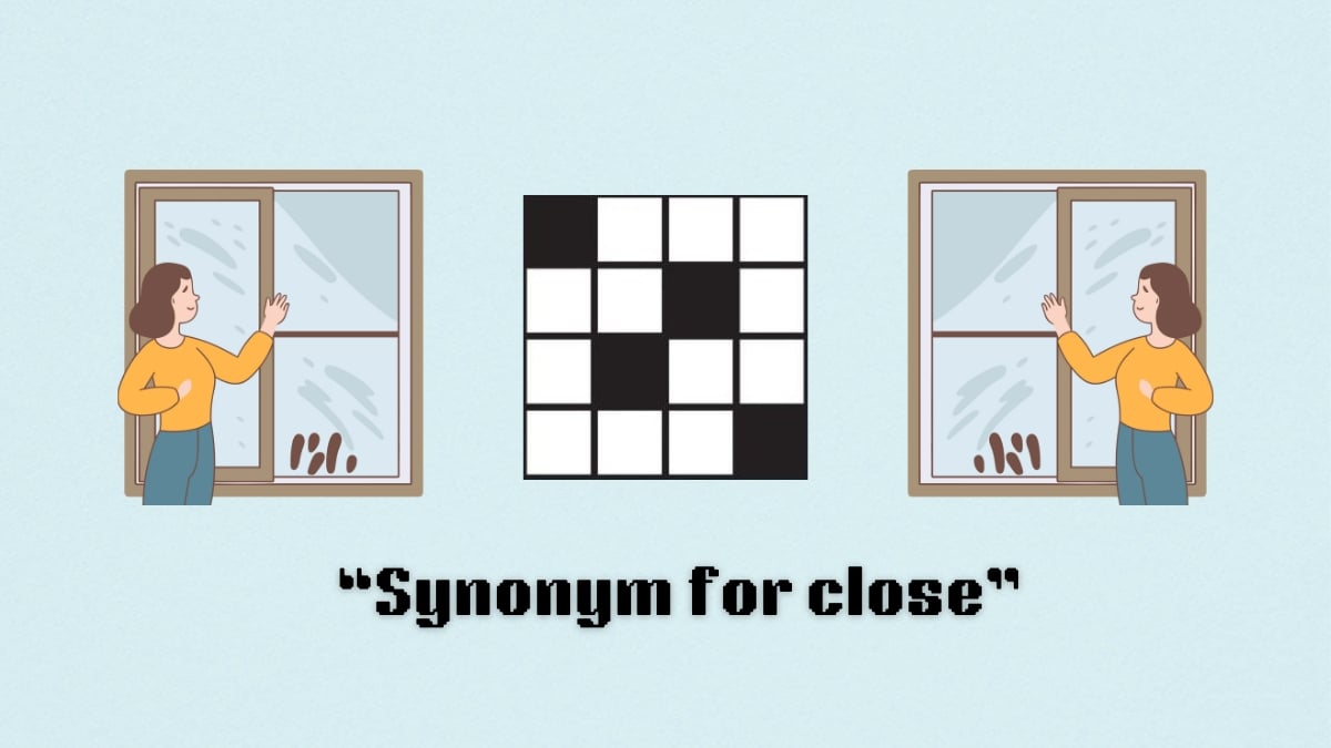 'Synonym for close' NYT Mini Crossword puzzle clue answer and hints