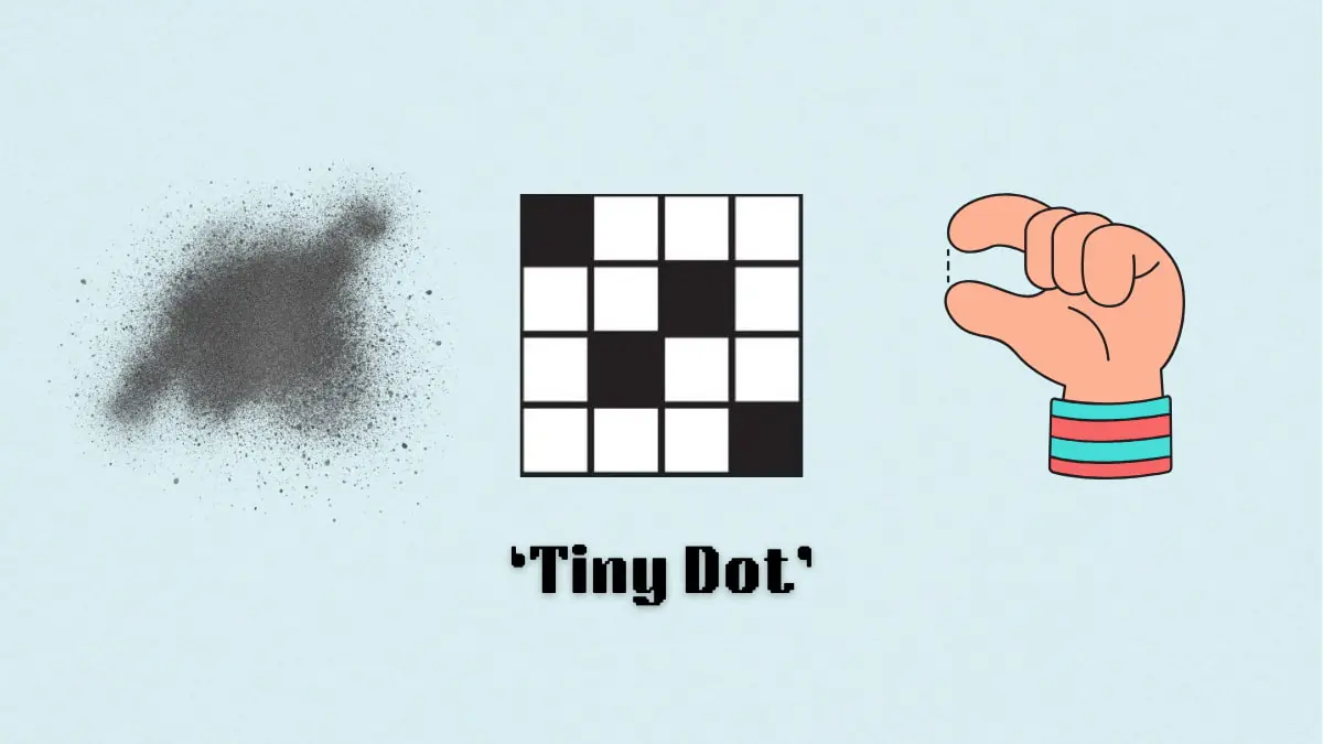 ‘Tiny dot’ NYT Mini Crossword puzzle clue answer and hints