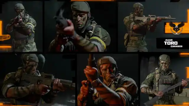 Toro presentation with his guns in Black Ops 6.