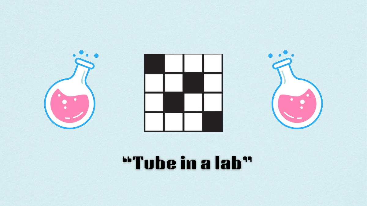 ‘Tube in a lab’ NYT Mini Crossword puzzle clue answer and hints