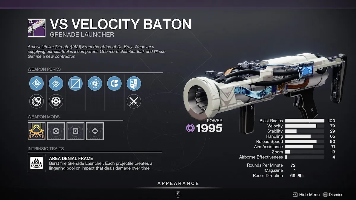 Aquí está la tabla de botín del anfitrión de Vesper en Destiny 2