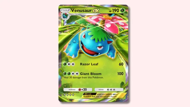 Venusaur ex from Pokémon TCG Pocket.