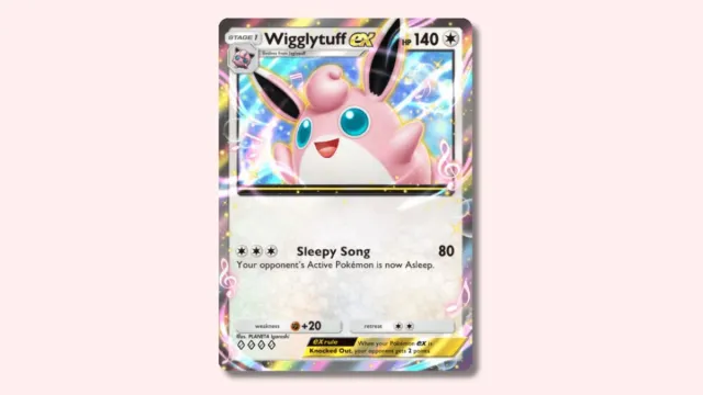 Wigglytuff ex from Pokémon TCG Pocket.