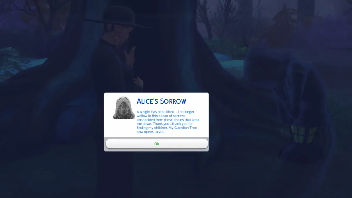 Cómo completar la misión Alice's Sorrow en Los Sims 4 Vida y Muerte