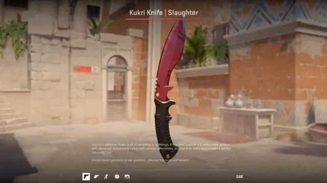 CS2 Kukri Knife Slaughter skin preview