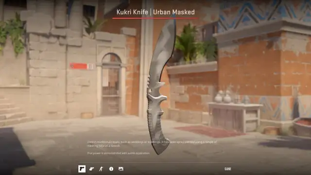 CS2 Kukri Knife Urban Masked skin preview