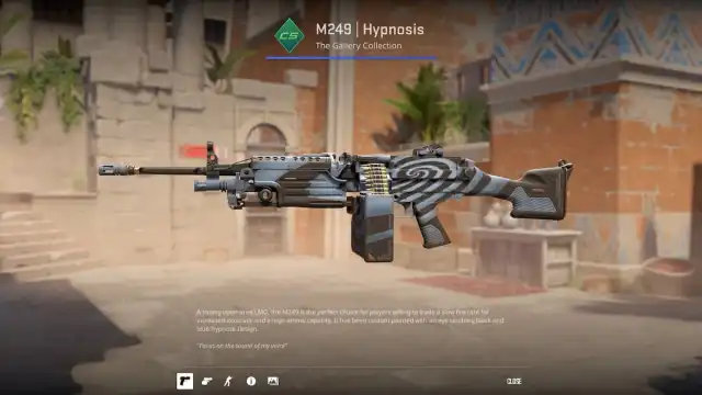 CS2 M249 Hypnosis skin preview