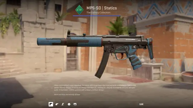 CS2 MP5-SD Statics skin preview