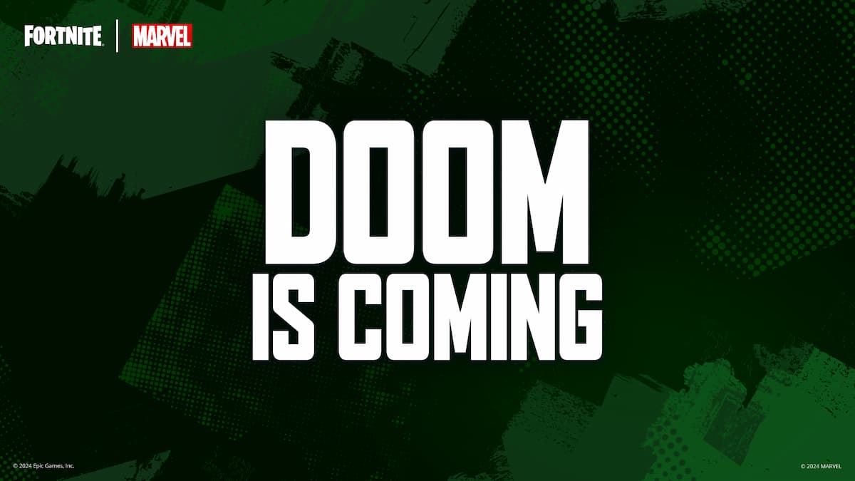 Doom is Coming written in green background.