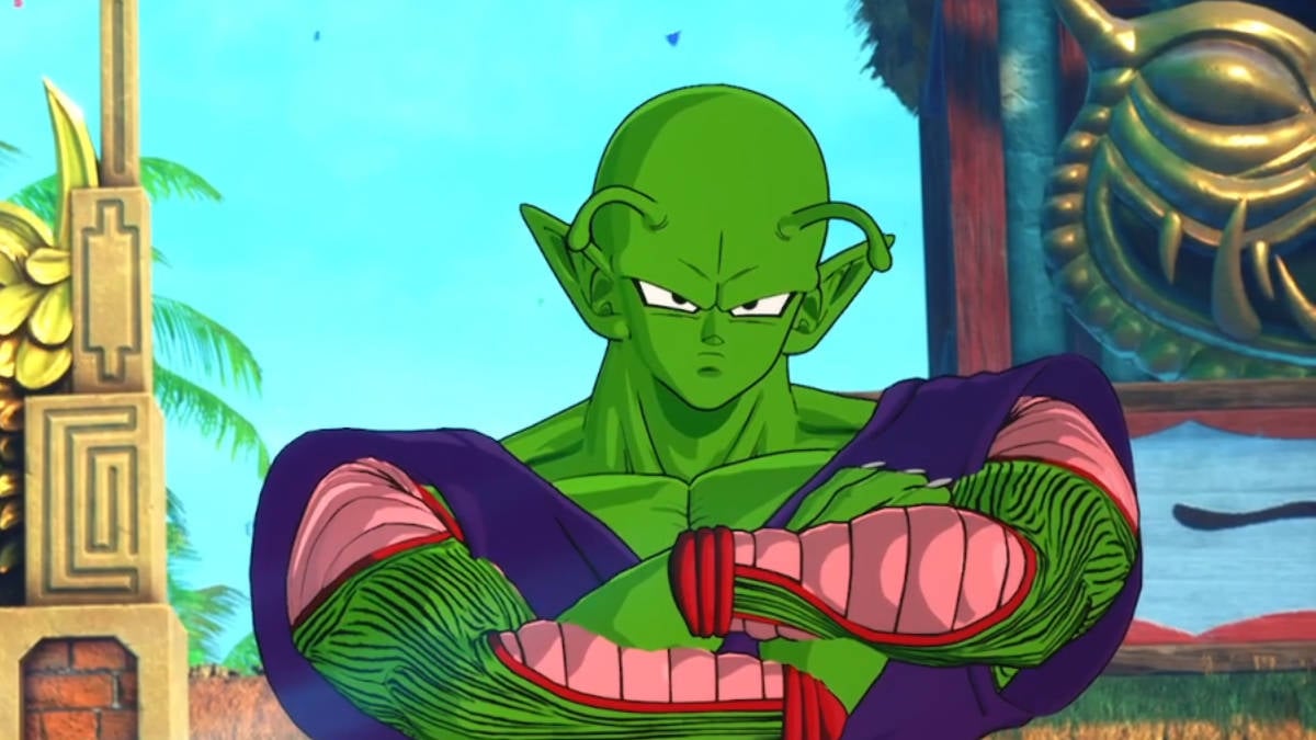 Dragon Ball Sparking Zero tips and tricks: Piccolo dressed in combat gear with his folded arms and stern look.