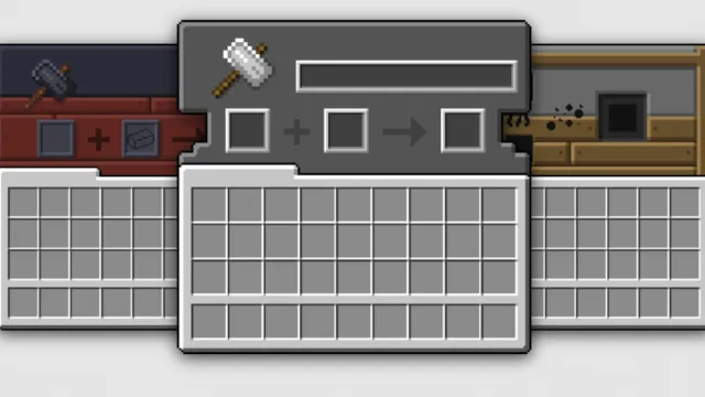 Some of the UIs in the Fancy: GUI Overhaul Minecraft pack.