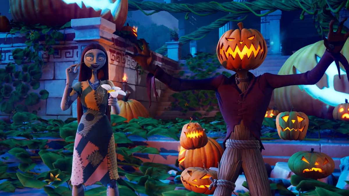 Sally and The Pumpkin King in Fortnite.