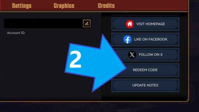 Grimguard Tactics Redeem Code button