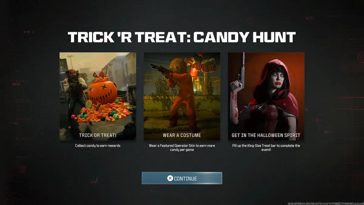 Trick r Treat Candy Hunt MW3 Event Explanation