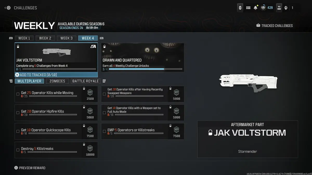 How to unlock the JAK Voltstorm in MW3 and Warzone