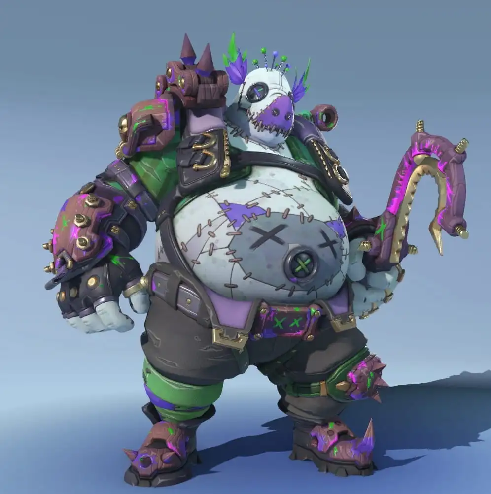 Haunted Doll Roadhog skin in OW2