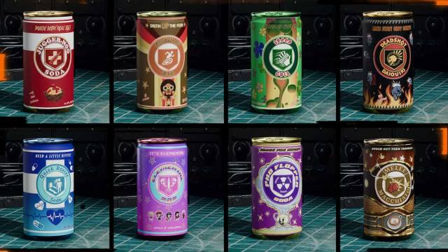 An image of all Perk-a-Cola cans in Black Ops 6 Zombies.